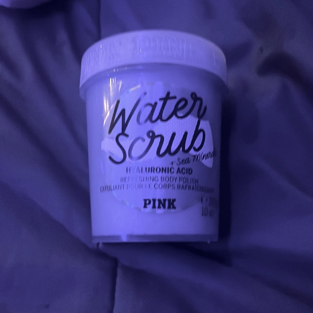 Pink water scrub
